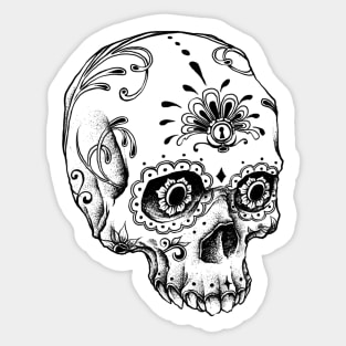 Skull Beanie - No beanie Sticker